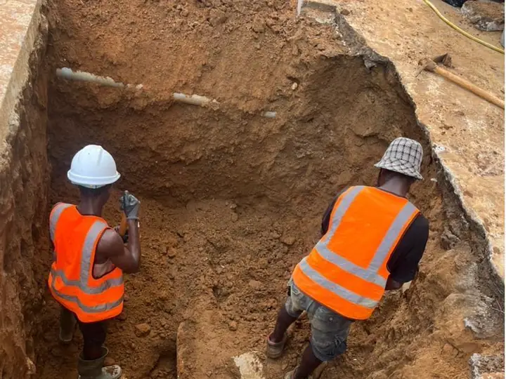 Travaux de génie civil menés par les équipes de HANS COMPAGNIE